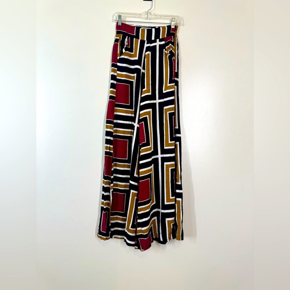 One Teaspoon Pants - One Teaspoon Black and White Geometric Palazzo Pants